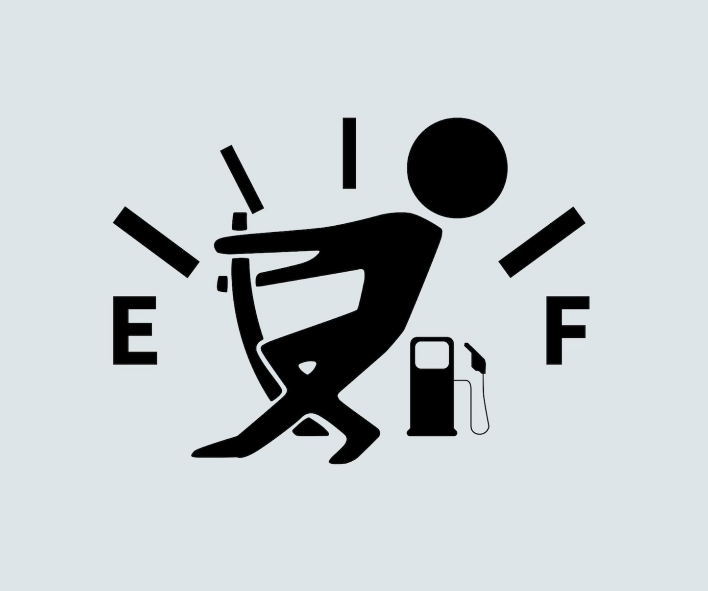 Lege tankdop sticker verkrijgbaar in 4 × 6 cm en 7 × 10 cm