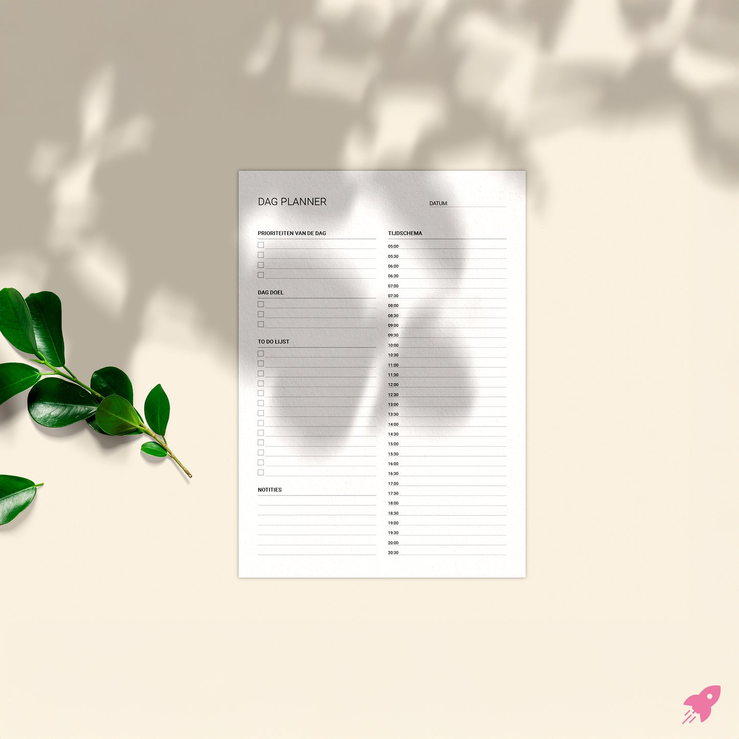 Planner Dag | Week | Maand - Algemeen