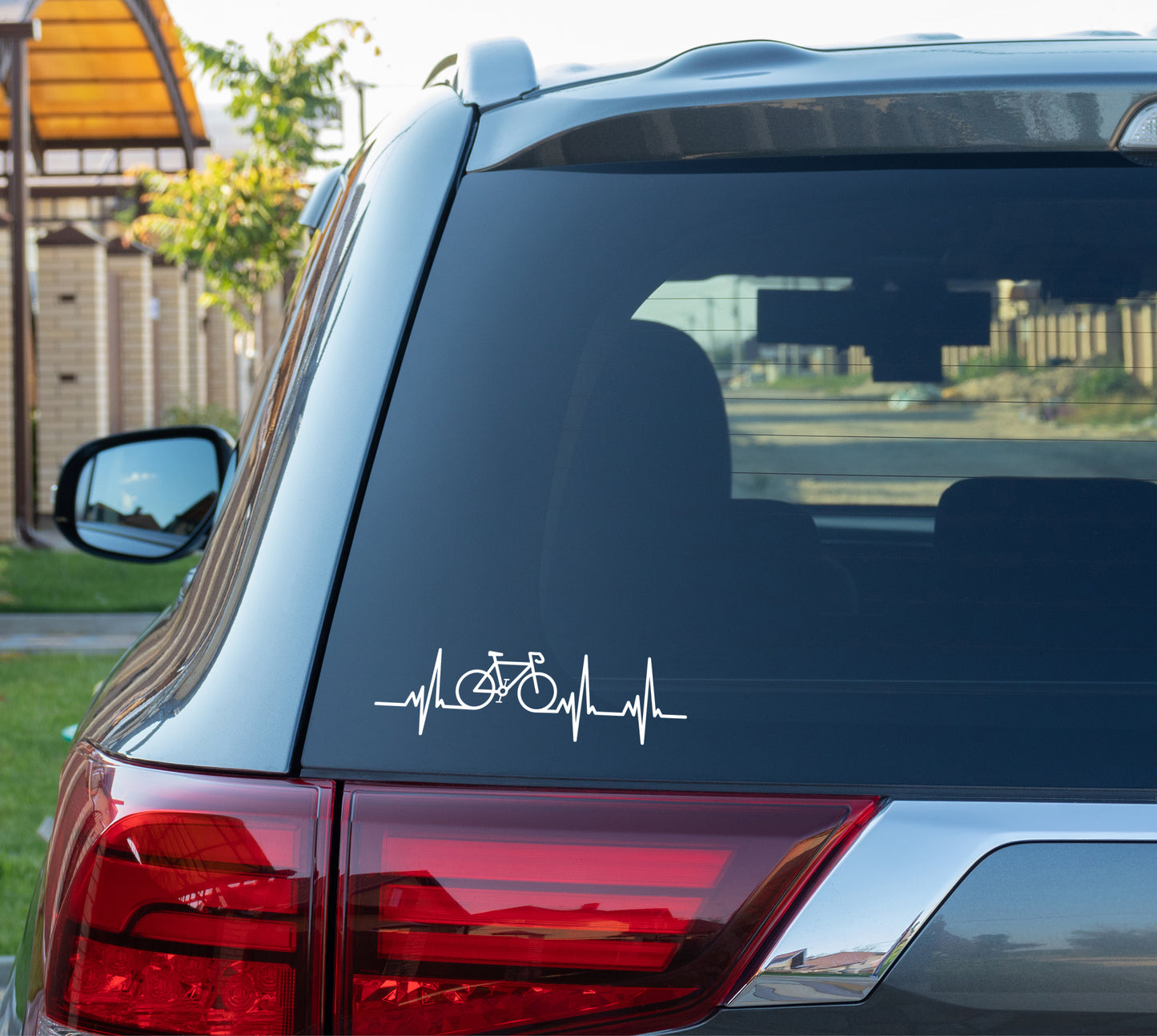 Heartbeat Racer fietssticker