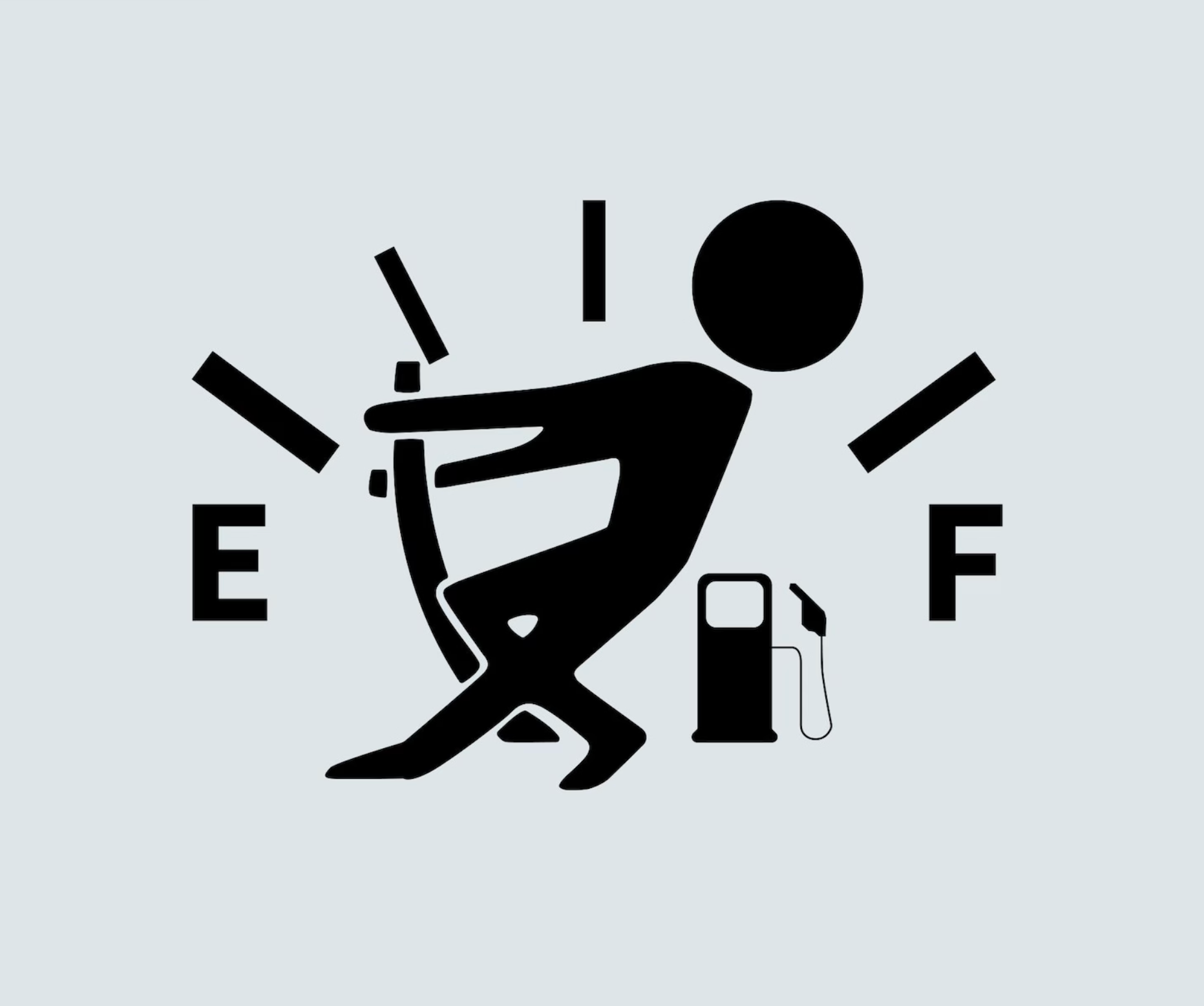 Lege tankdop sticker verkrijgbaar in 4 × 6 cm en 7 × 10 cm