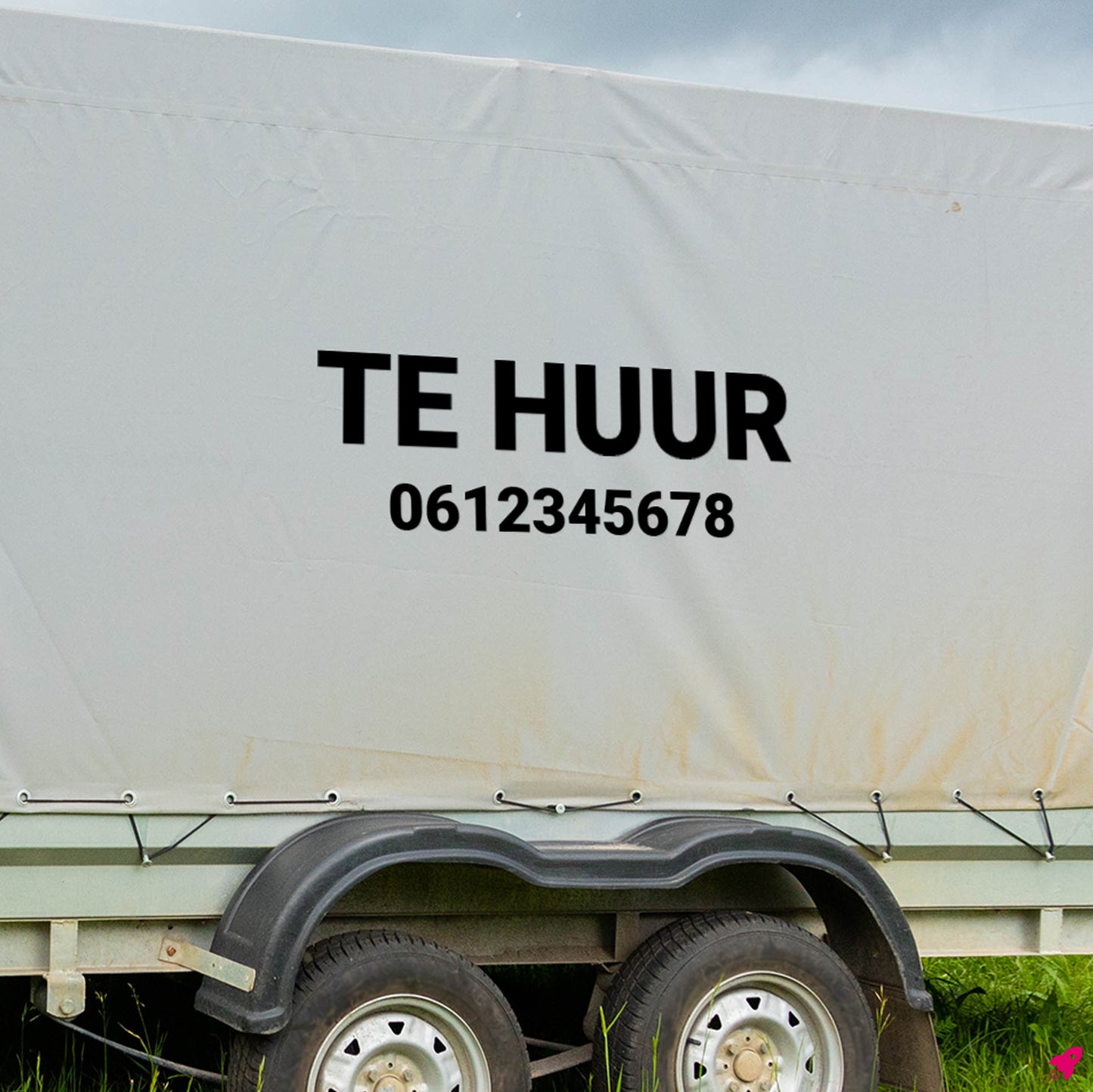 Telefoonnummer sticker