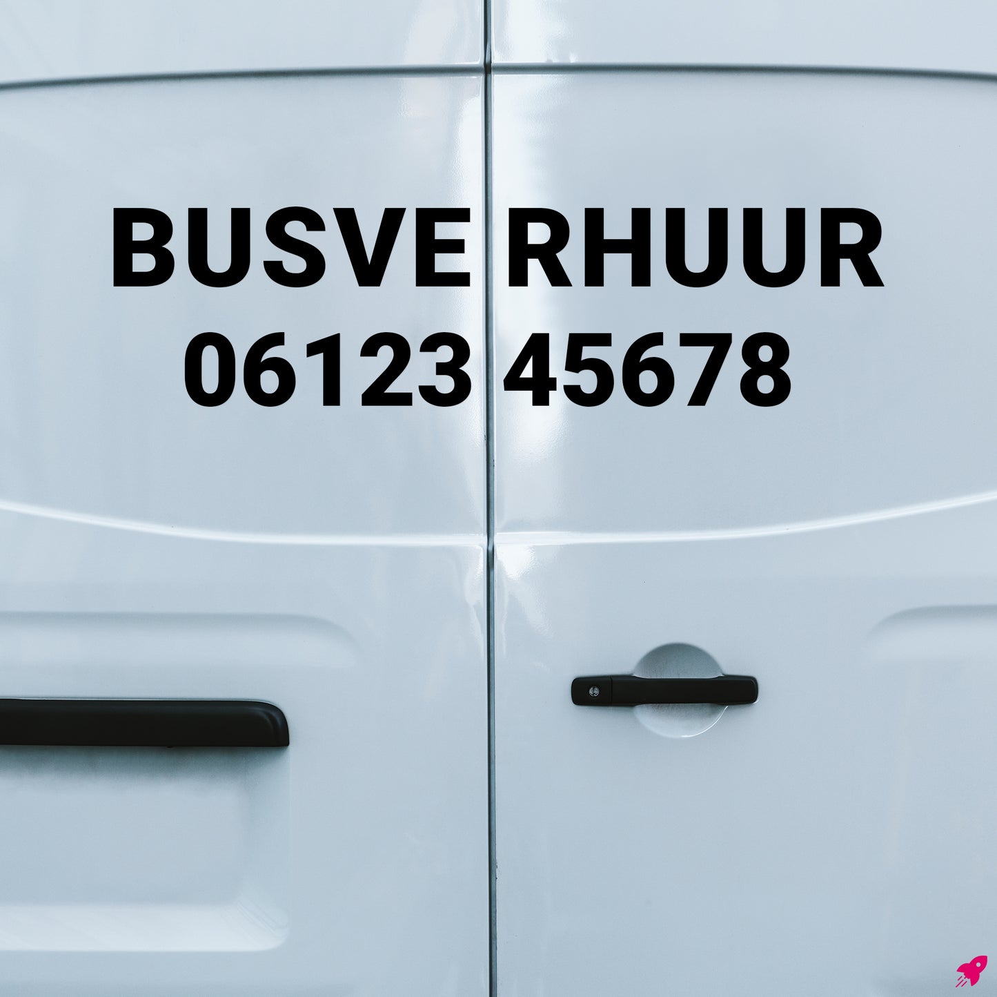Telefoonnummer sticker